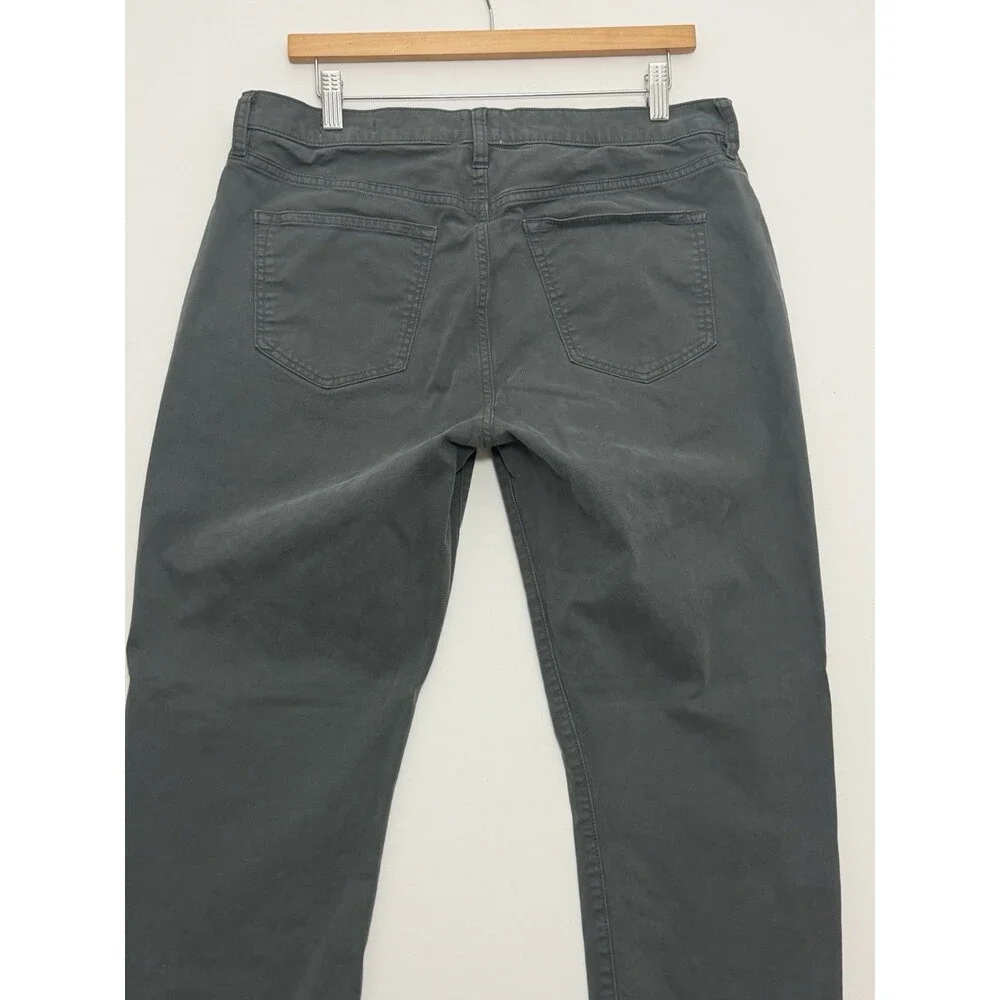 Flint And Tinder Pants Mens 34x30 Gray 365 Tapered 5 Pocket Stretch Casual